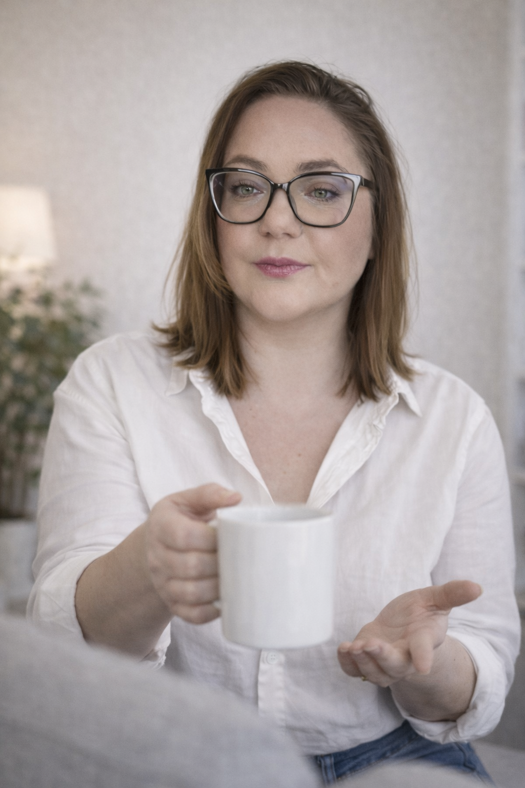 Natalie Kubala z kawą